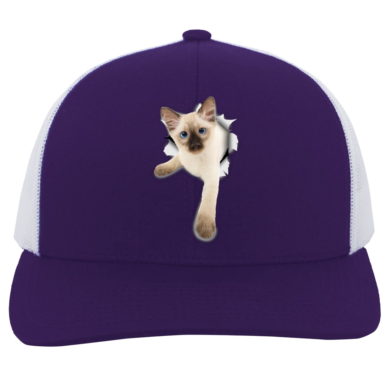 104C Trucker Snap Back - Purple/White