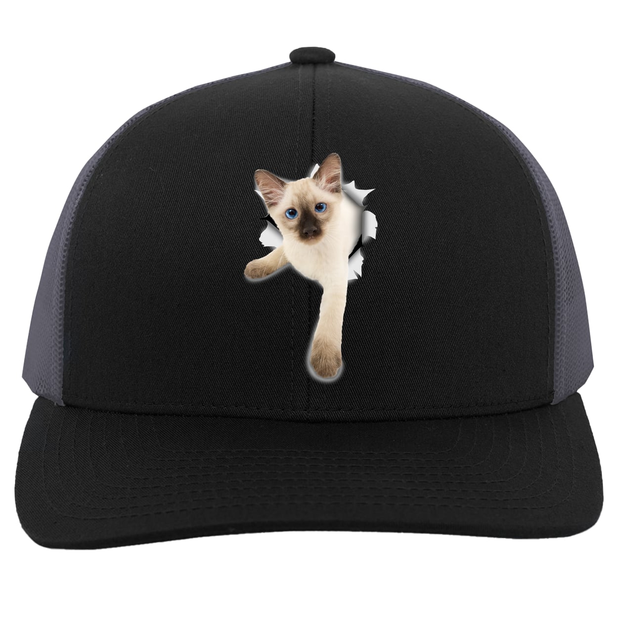 104C Trucker Snap Back - Black/Graphite
