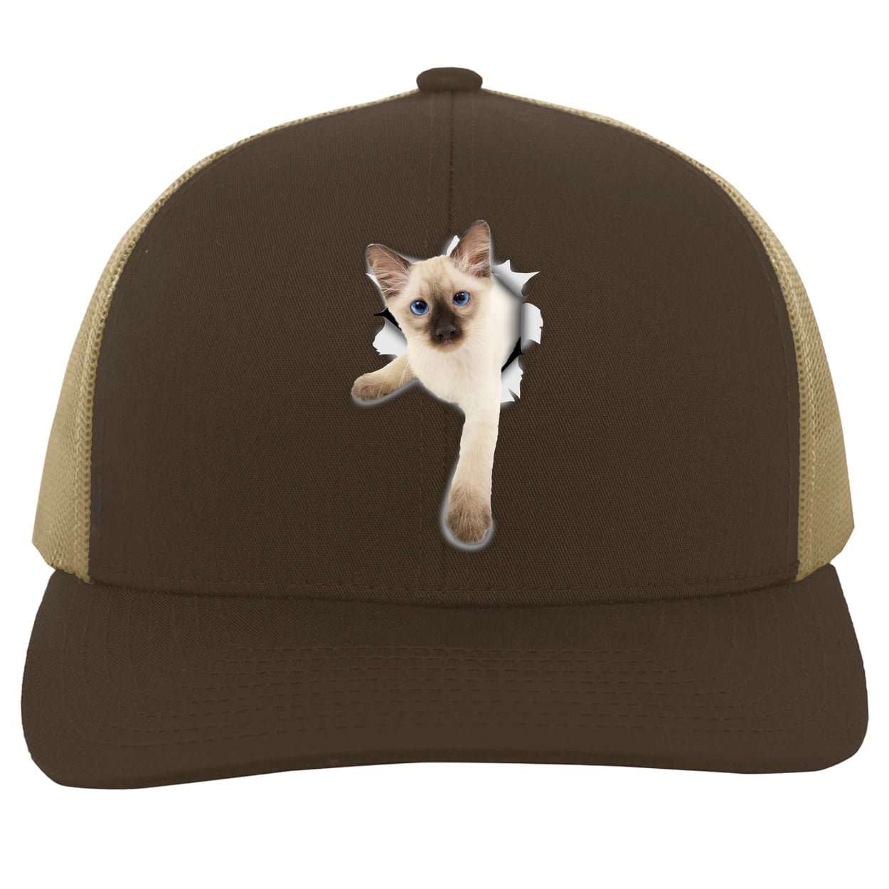 104C Trucker Snap Back - Brown/Khaki