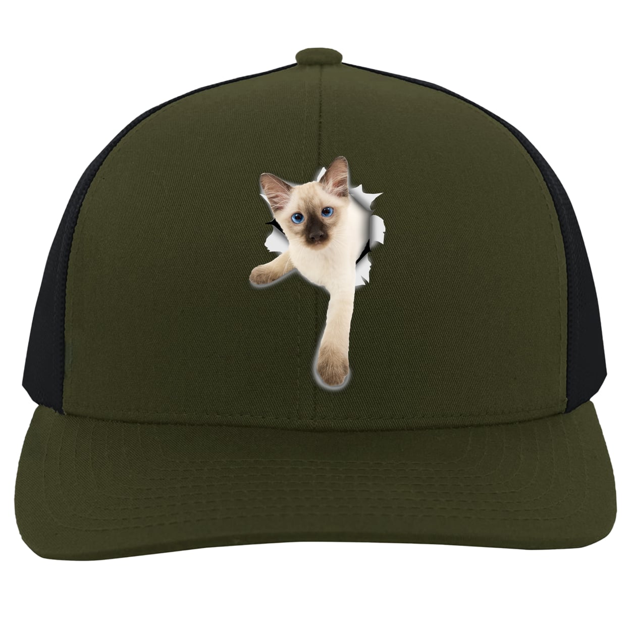 104C Trucker Snap Back - Moss/Charcoal