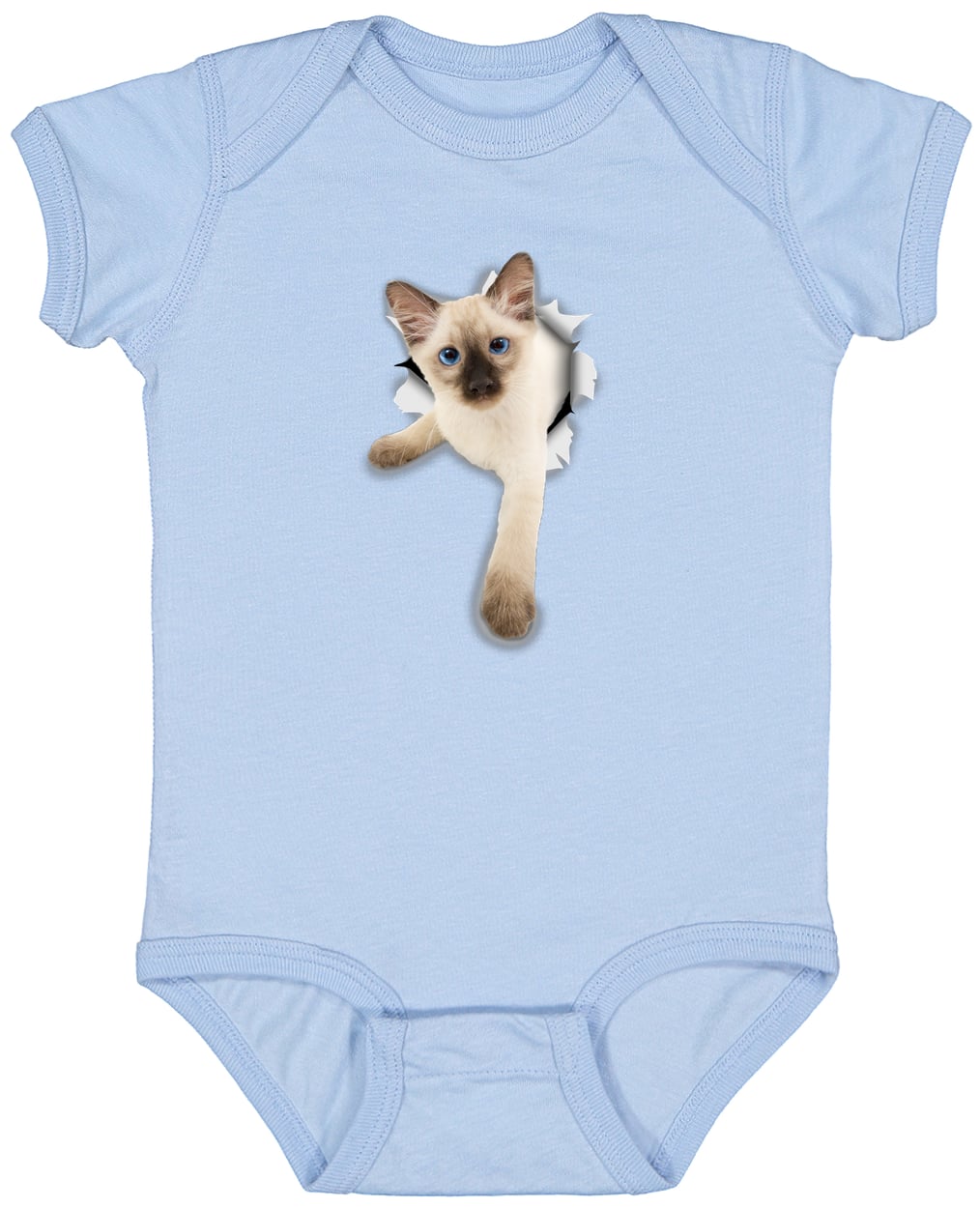4424 Infant Fine Jersey Bodysuit - Light Blue