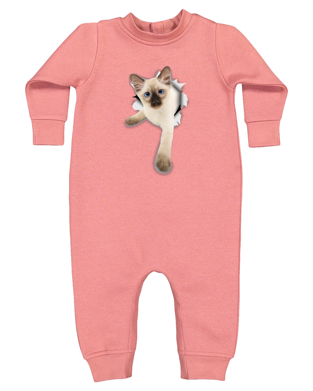 4447 Rabbit Skins Infant Fleece One-Piece Bodysuit - Mauvelous