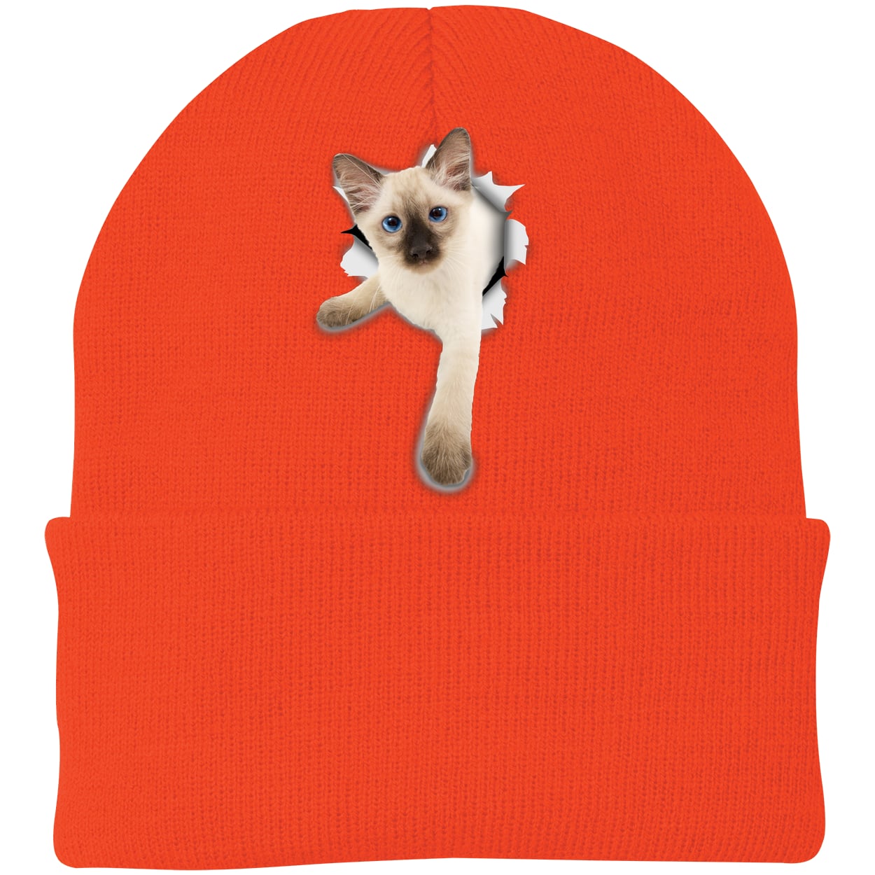 CP90 Port & Company Knit Beanie - Athletic Orange