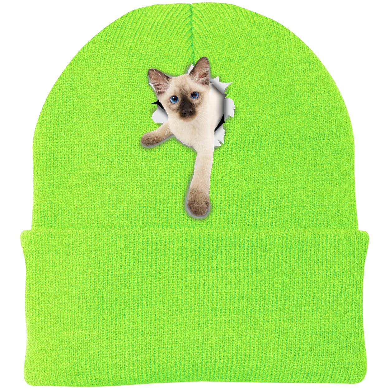 CP90 Port & Company Knit Beanie - Neon Green