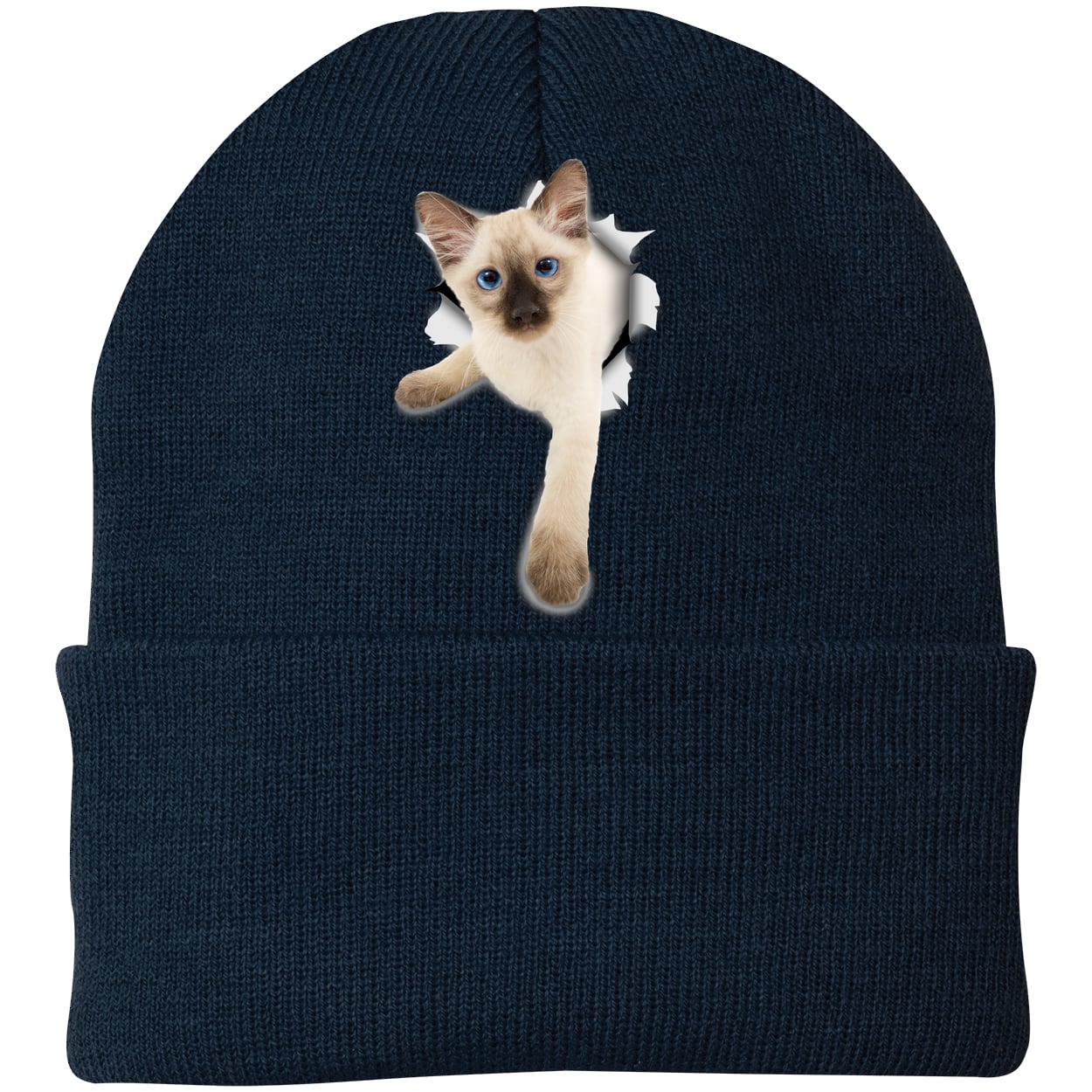 CP90 Port & Company Knit Beanie - Navy