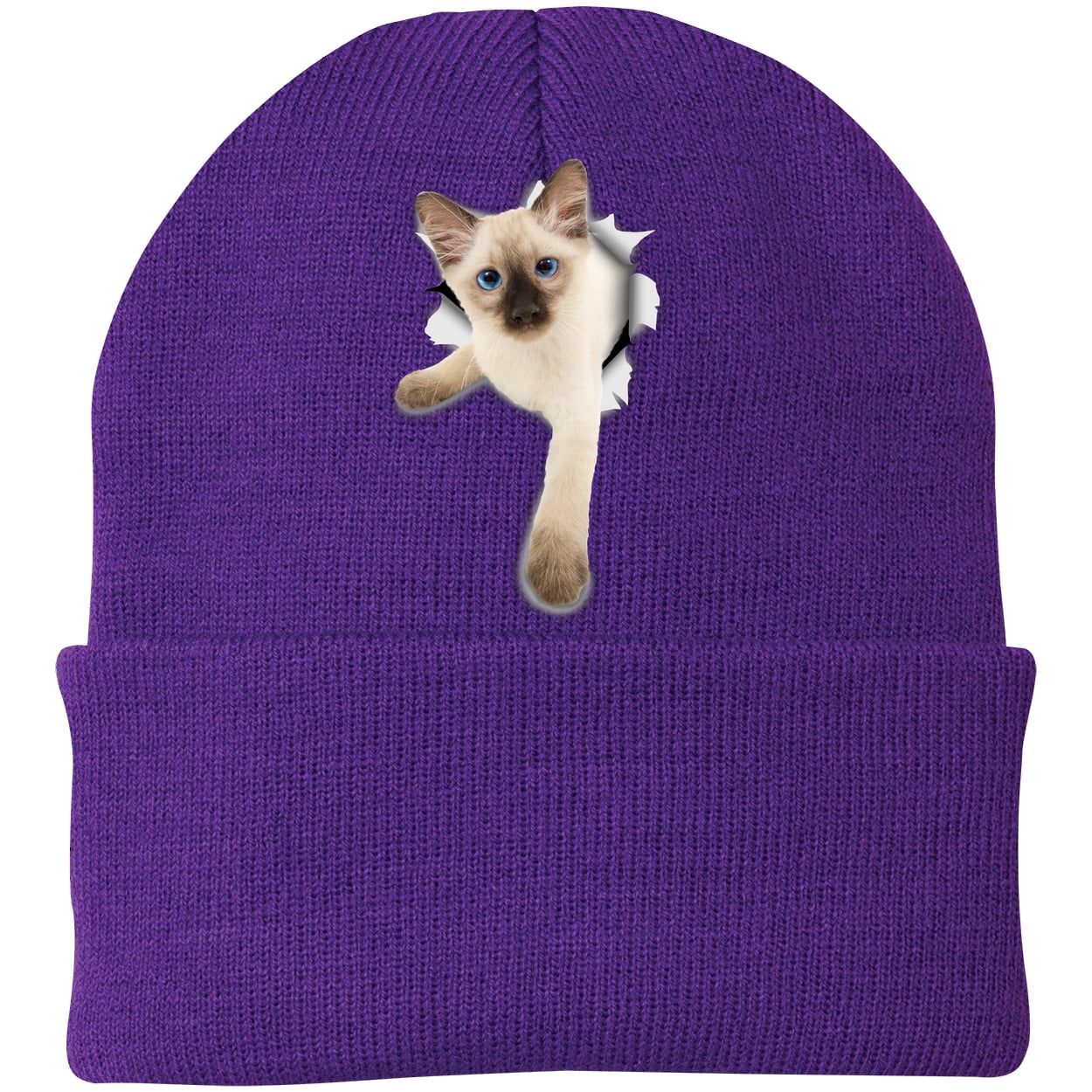 CP90 Port & Company Knit Beanie - Athletic Purple