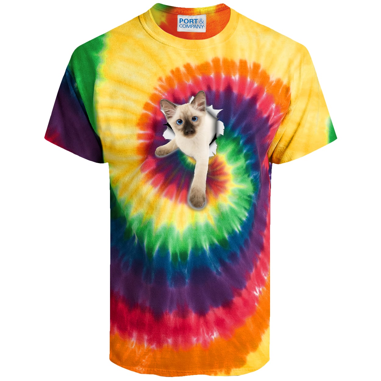 PC147 Port & Company Tie-Dye Tee - Rainbow