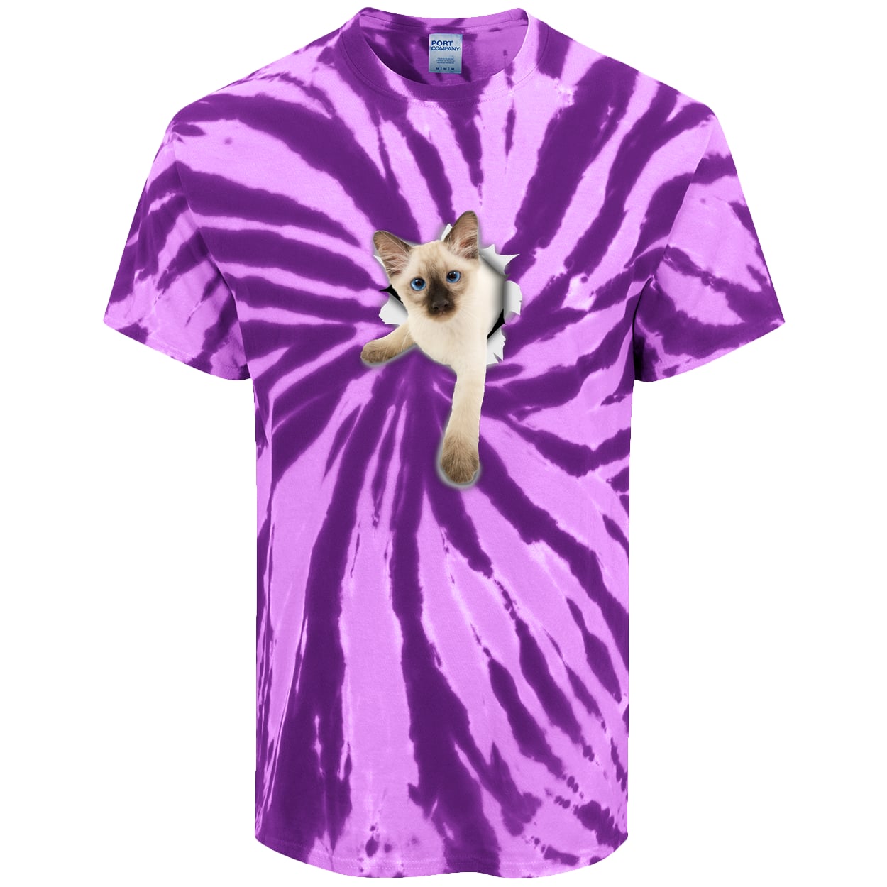 PC147 Port & Company Tie-Dye Tee - Purple