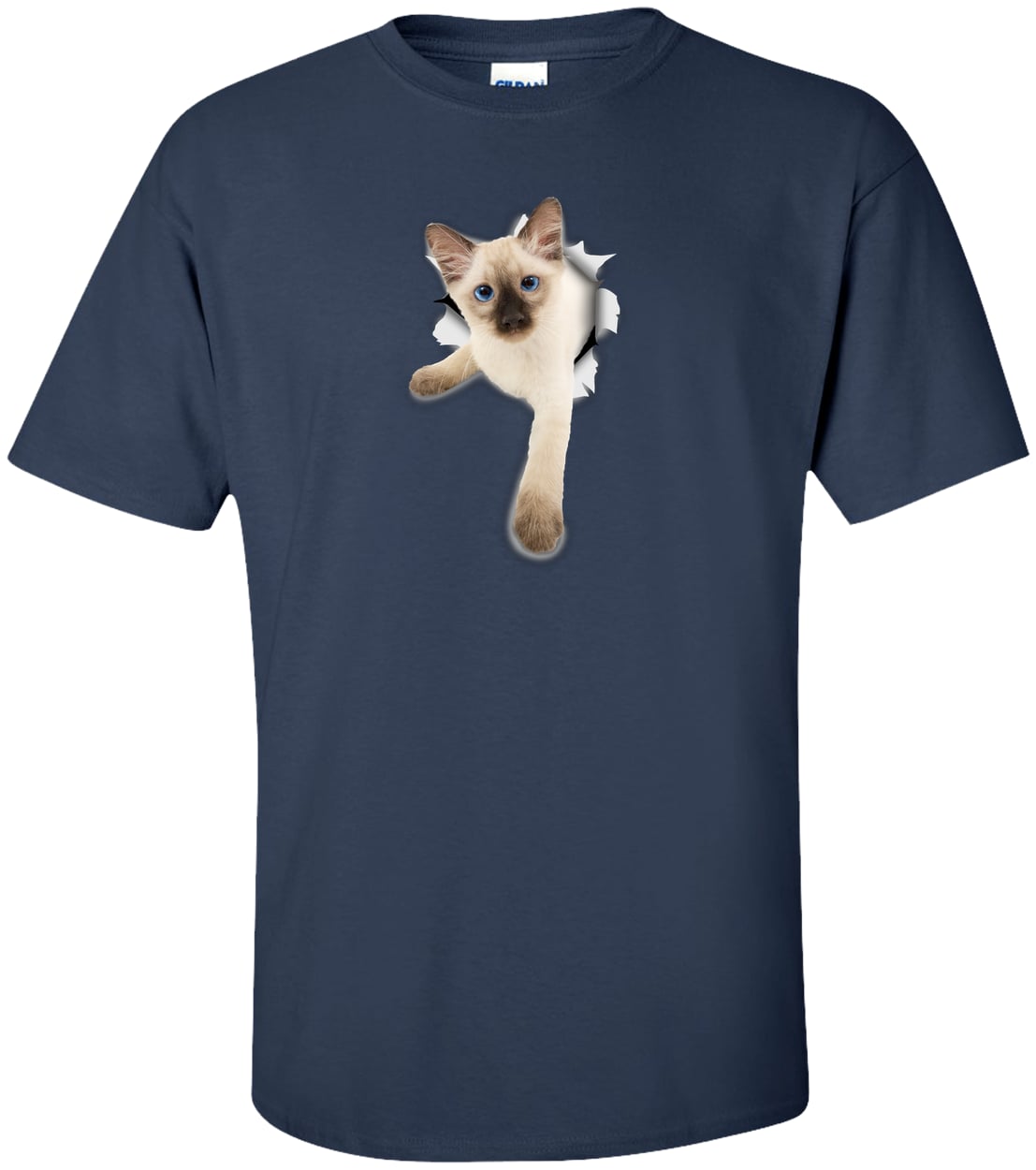 G200T Gildan Mens Tall Ultra Cotton Tee - Navy