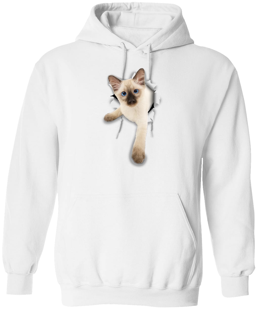 G185 Gildan Pullover Hoodie - White