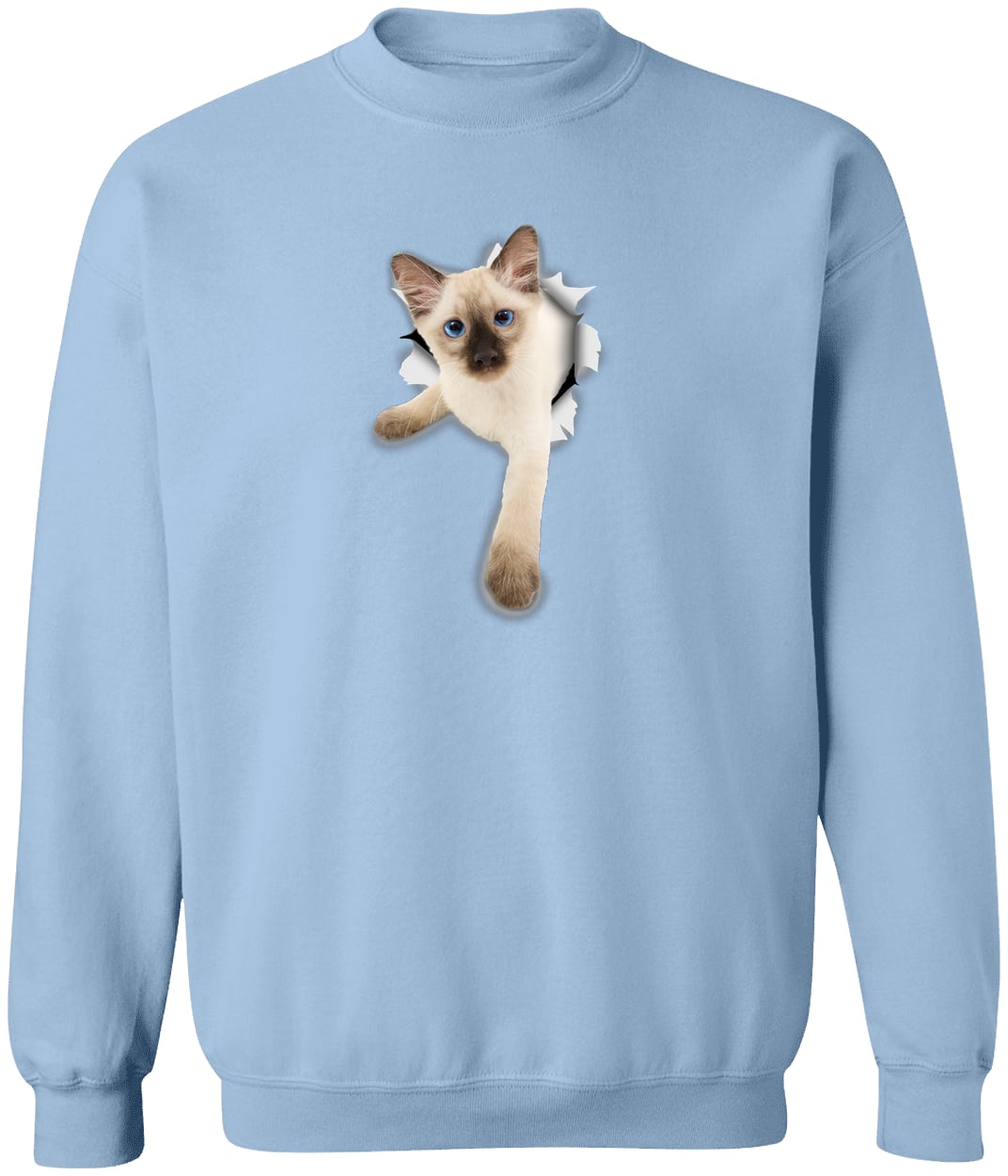 G180 Gildan Crewneck Pullover Sweatshirt - Light Blue