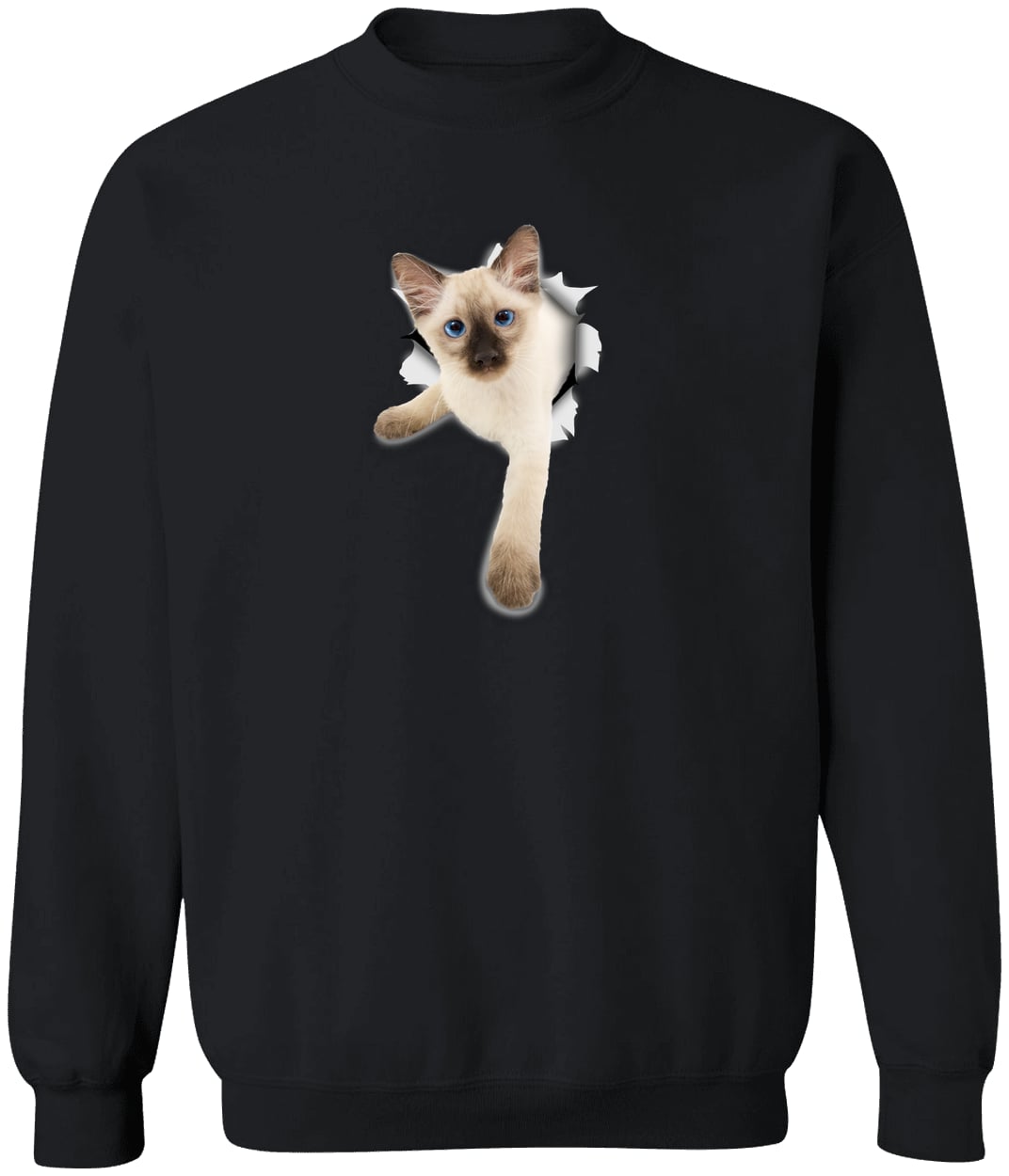 G180 Gildan Crewneck Pullover Sweatshirt - Black