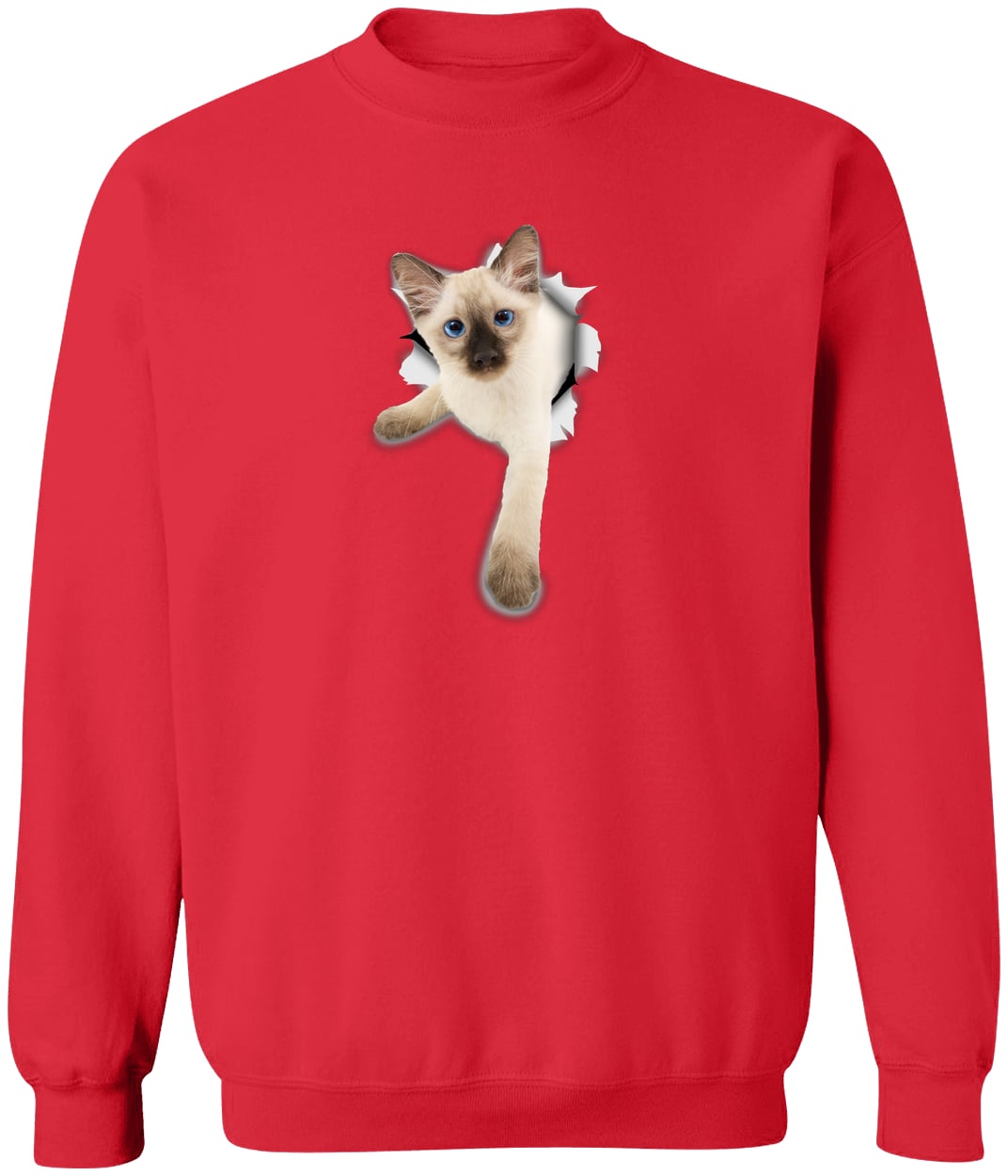 G180 Gildan Crewneck Pullover Sweatshirt - Red