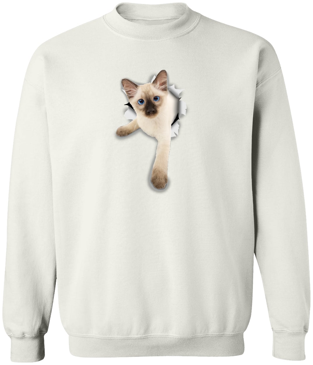 G180 Gildan Crewneck Pullover Sweatshirt - White