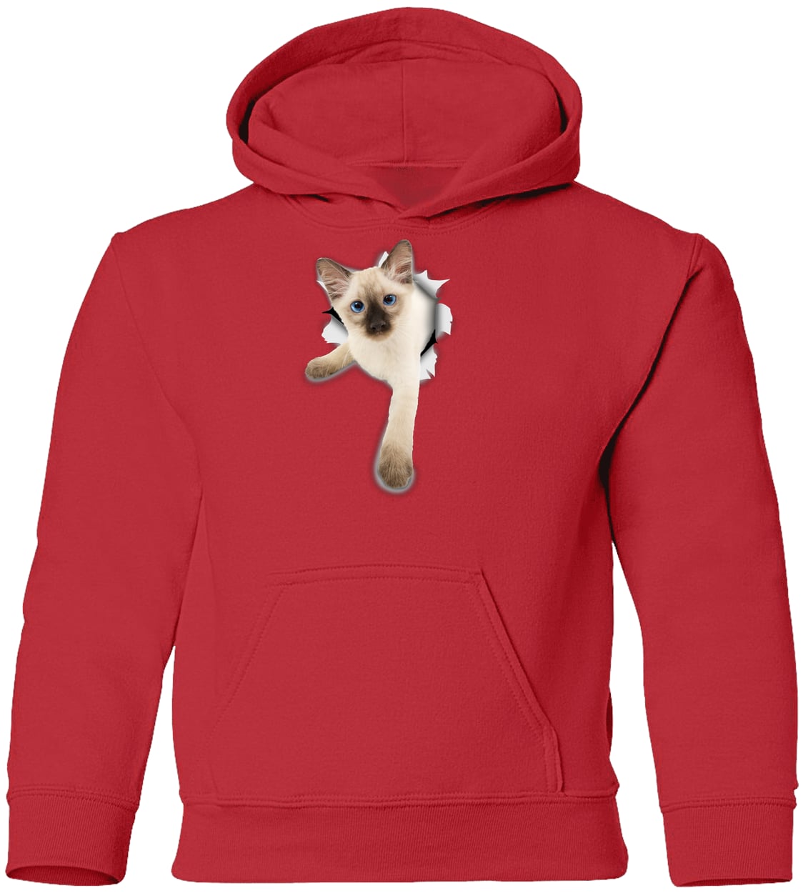 G185B Gildan Youth Pullover Hoodie - Red