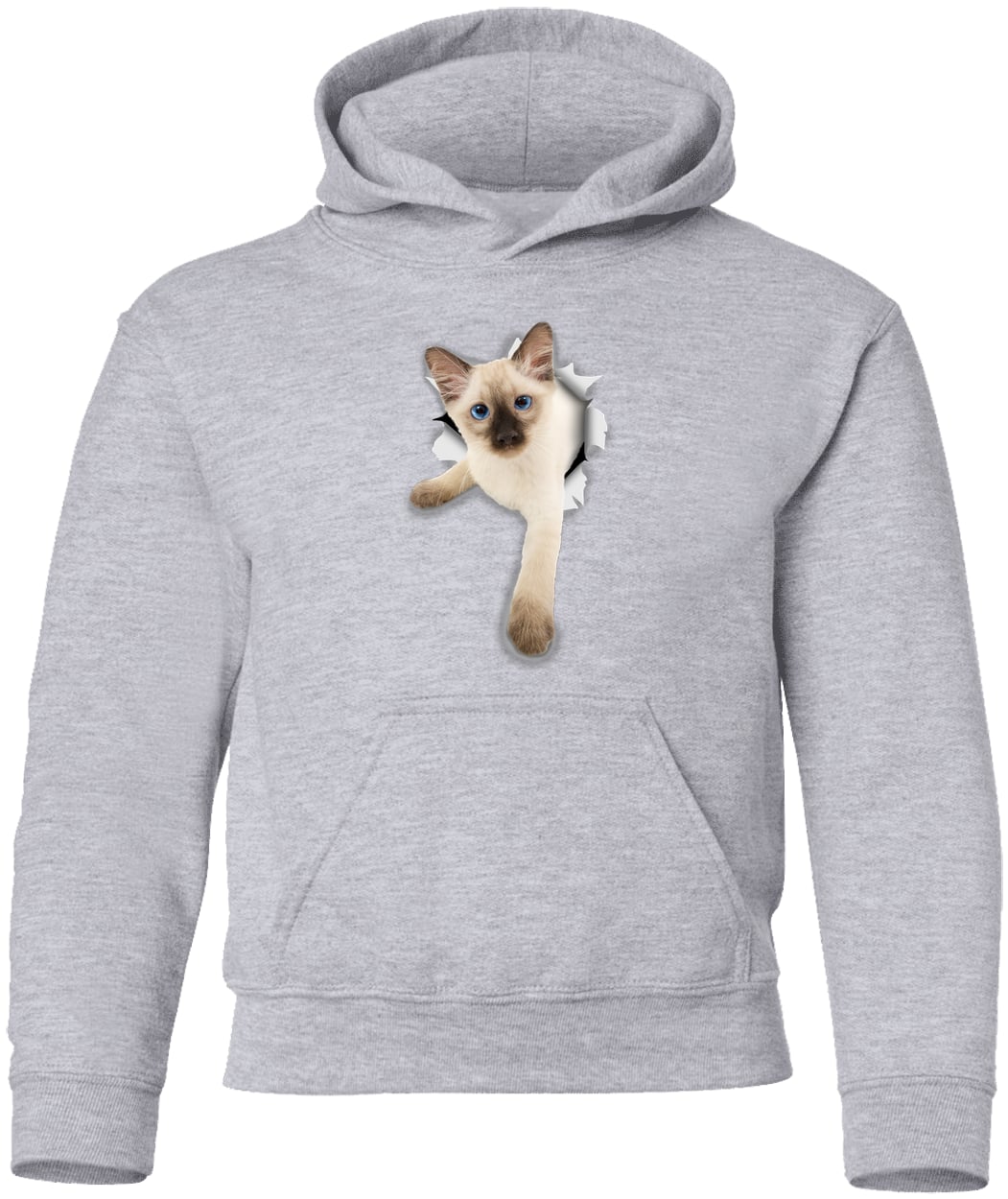 G185B Gildan Youth Pullover Hoodie - Sport Grey