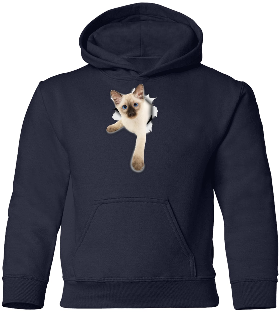 G185B Gildan Youth Pullover Hoodie - Navy