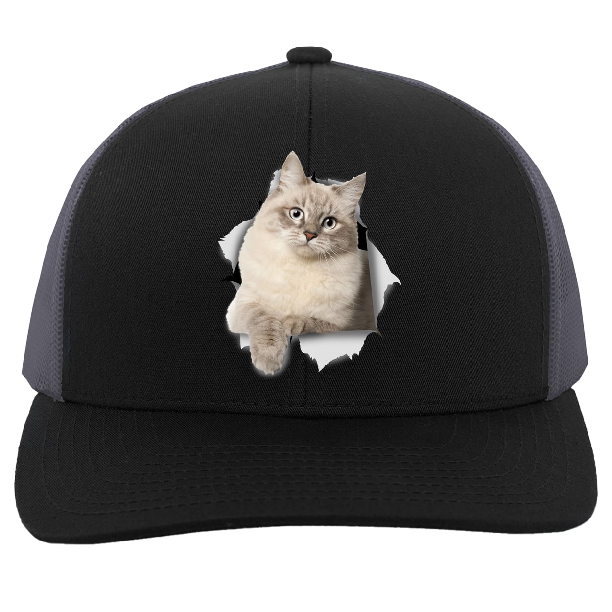 104C Trucker Snap Back - Black/Graphite