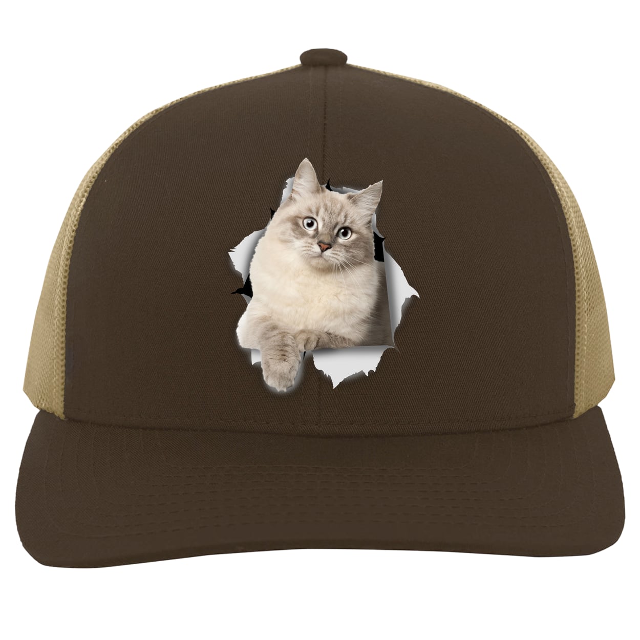 104C Trucker Snap Back - Brown/Khaki