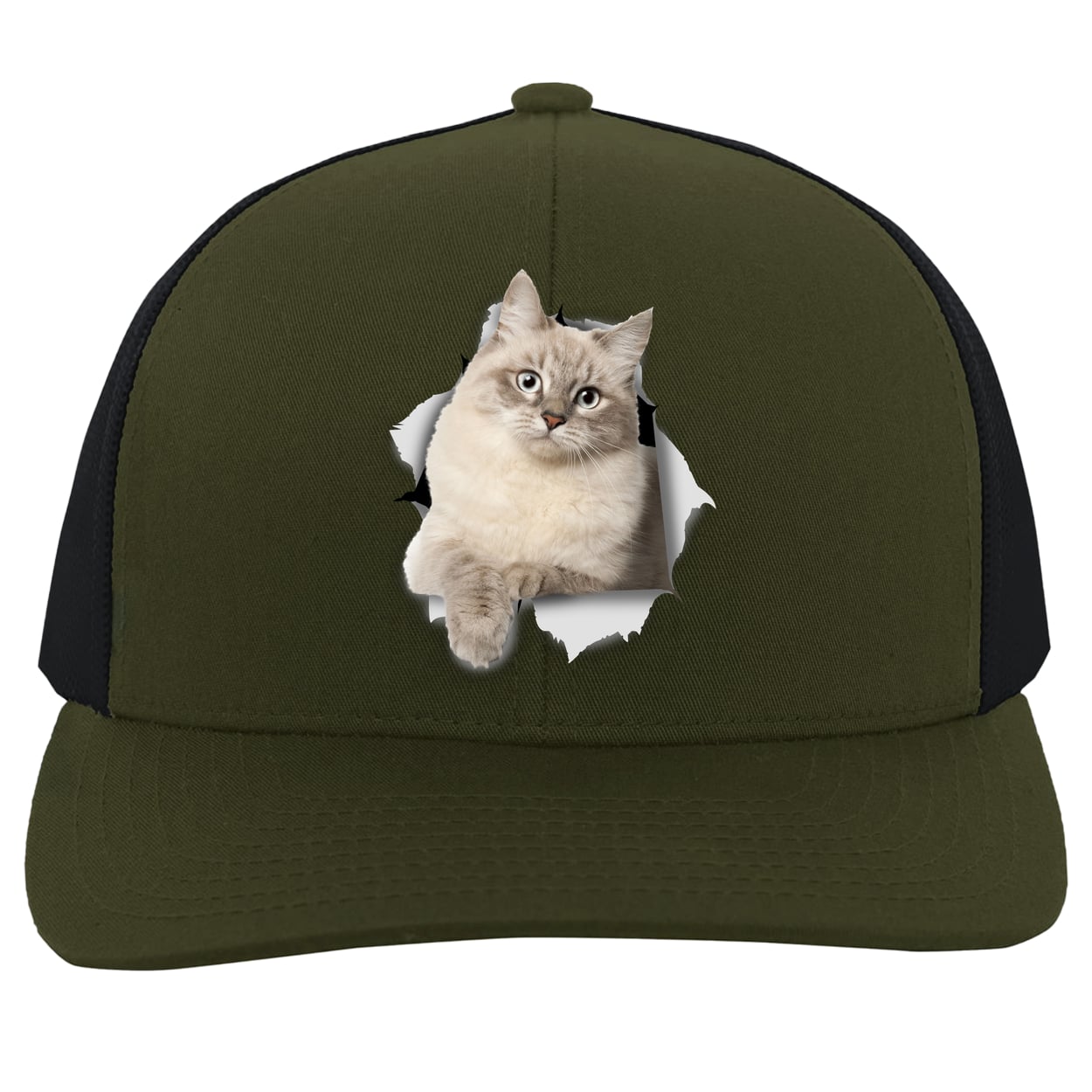 104C Trucker Snap Back - Moss/Charcoal
