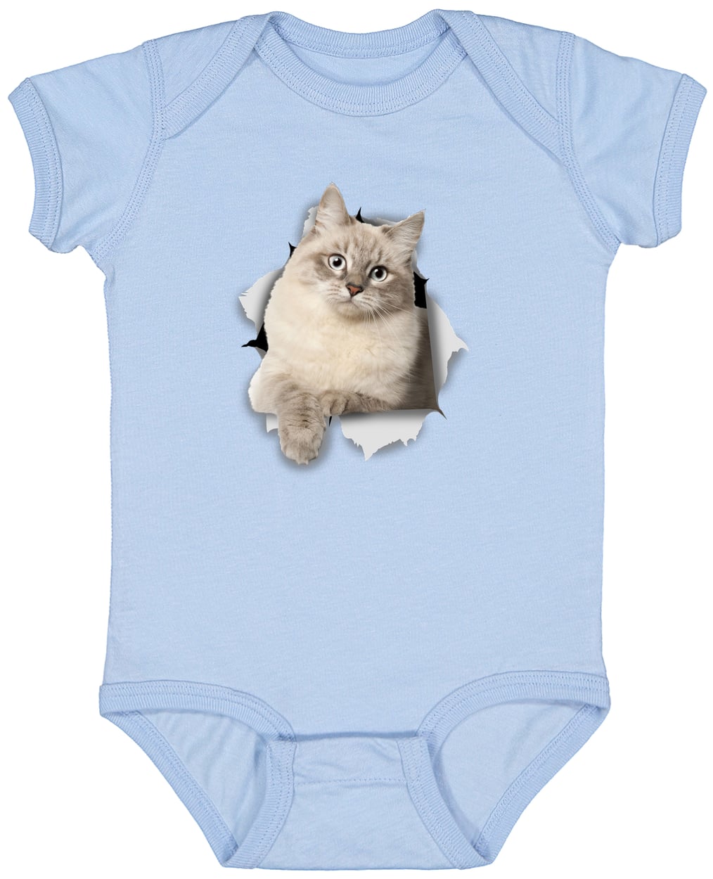 4424 Infant Fine Jersey Bodysuit - Light Blue