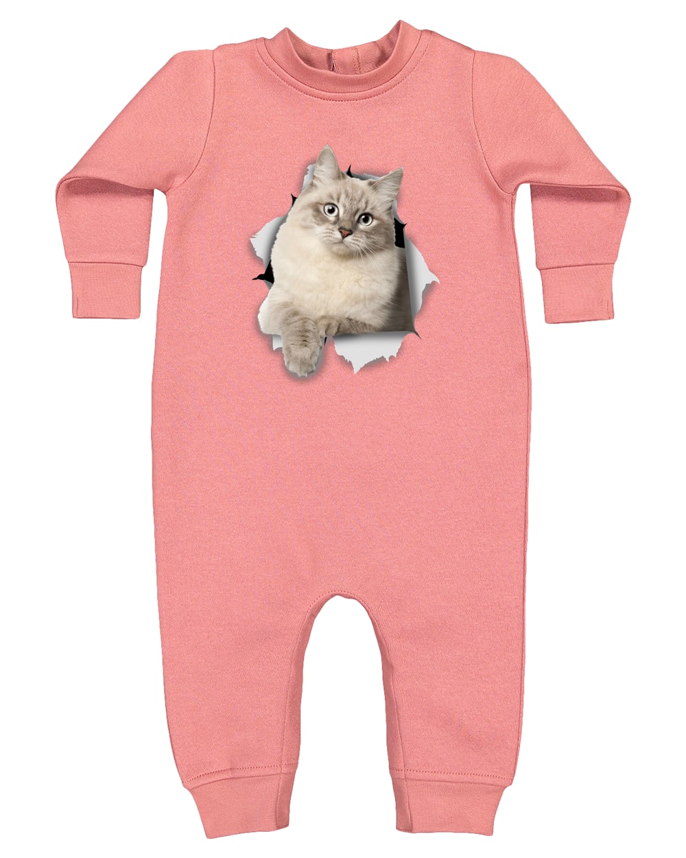 4447 Rabbit Skins Infant Fleece One-Piece Bodysuit - Mauvelous