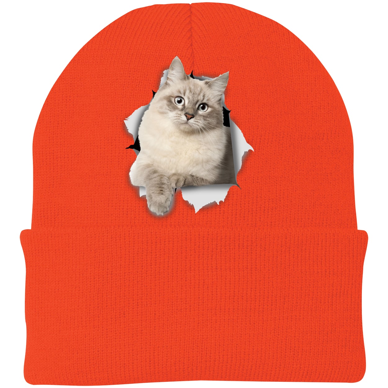 CP90 Port & Company Knit Beanie - Athletic Orange