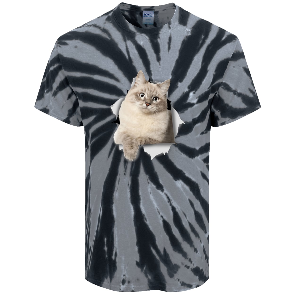 PC147 Port & Company Tie-Dye Tee - Black