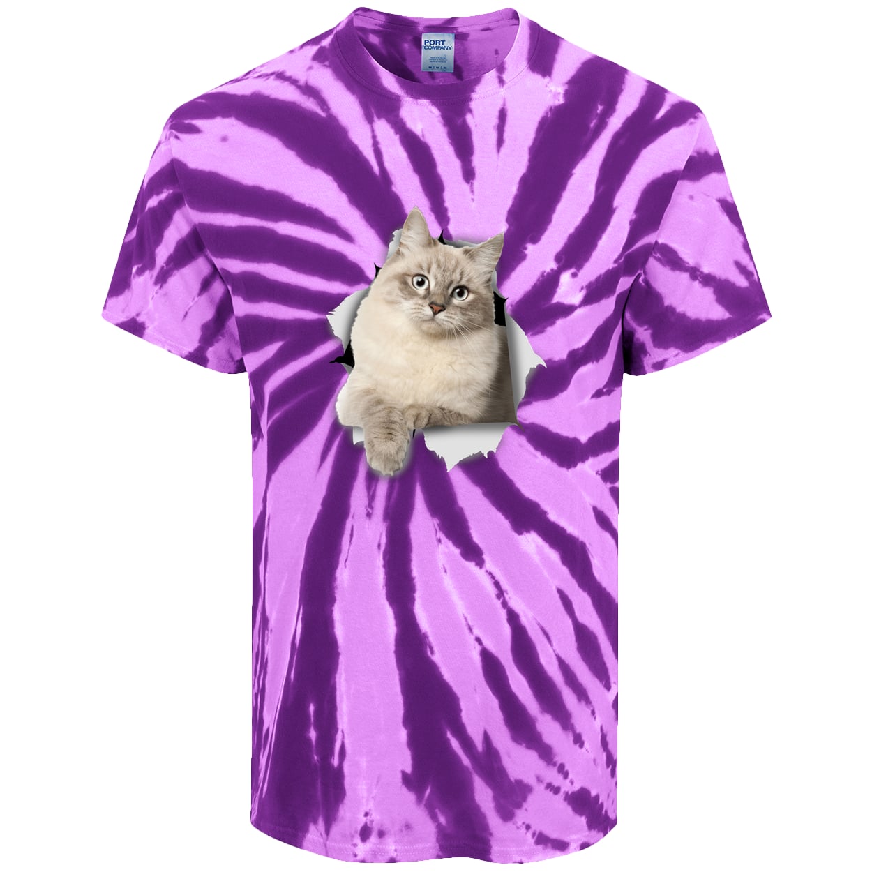 PC147 Port & Company Tie-Dye Tee - Purple