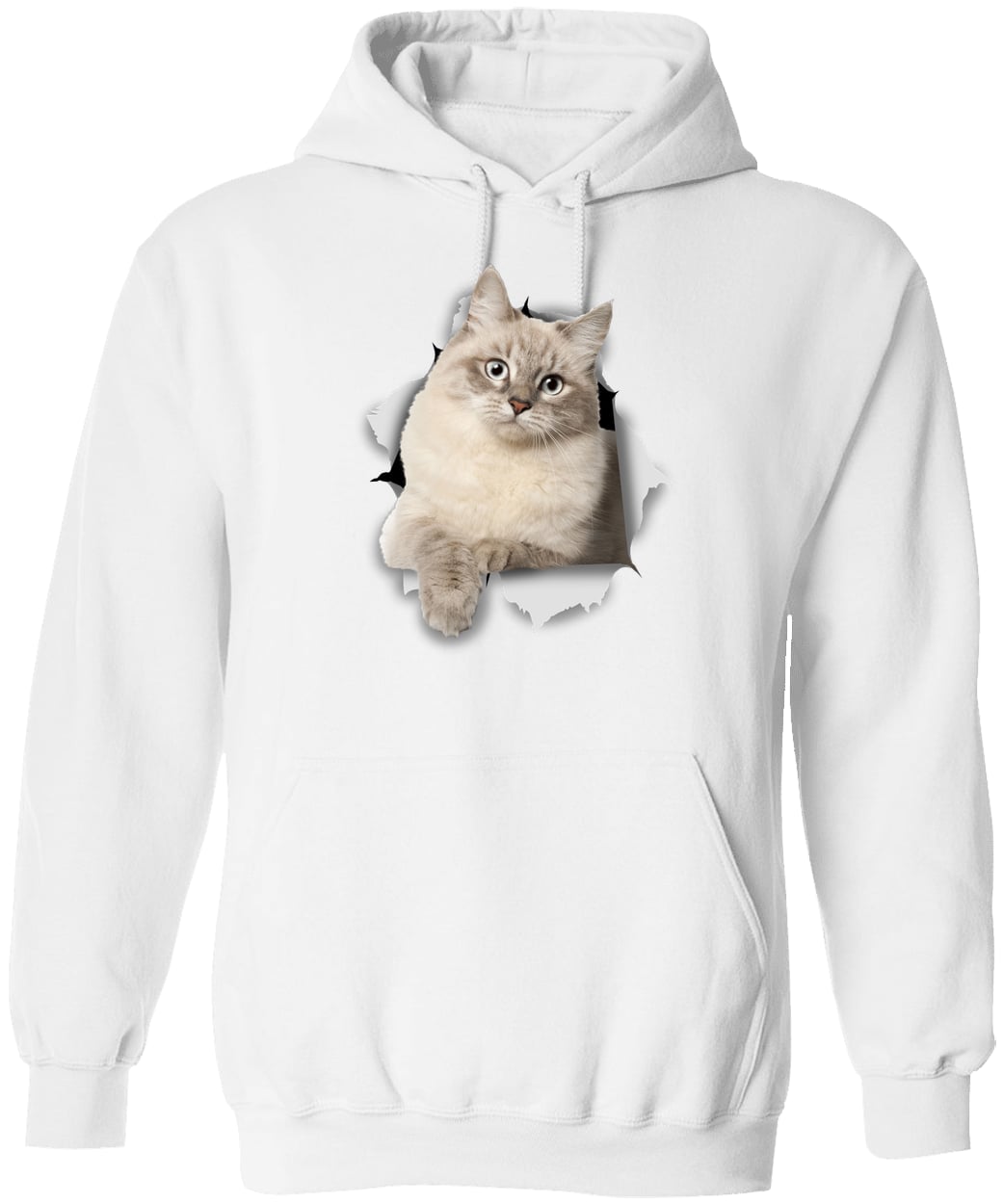 G185 Gildan Pullover Hoodie - White