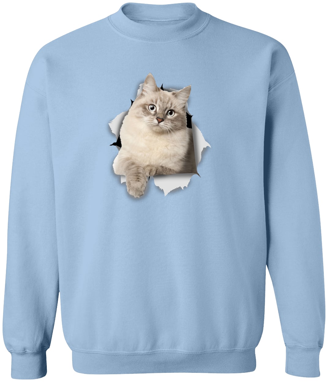 G180 Gildan Crewneck Pullover Sweatshirt - Light Blue