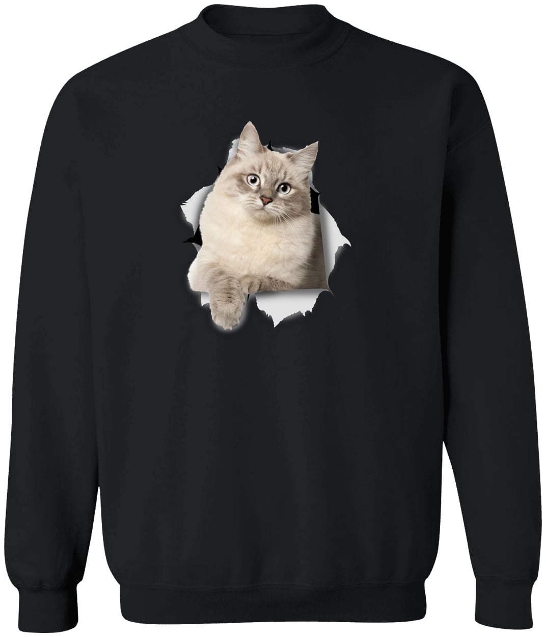 G180 Gildan Crewneck Pullover Sweatshirt - Black