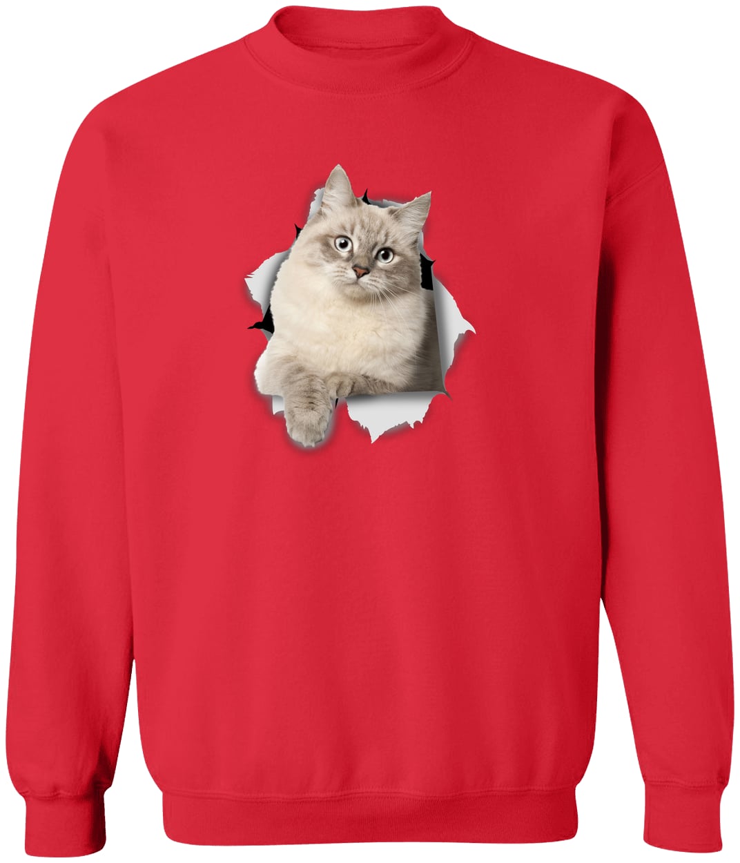 G180 Gildan Crewneck Pullover Sweatshirt - Red