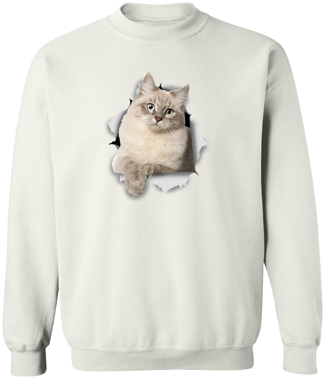 G180 Gildan Crewneck Pullover Sweatshirt - White