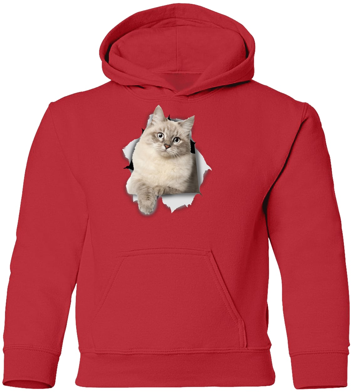 G185B Gildan Youth Pullover Hoodie - Red