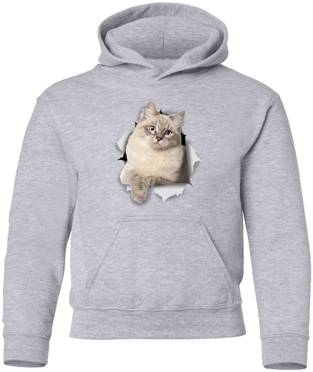 G185B Gildan Youth Pullover Hoodie - Sport Grey