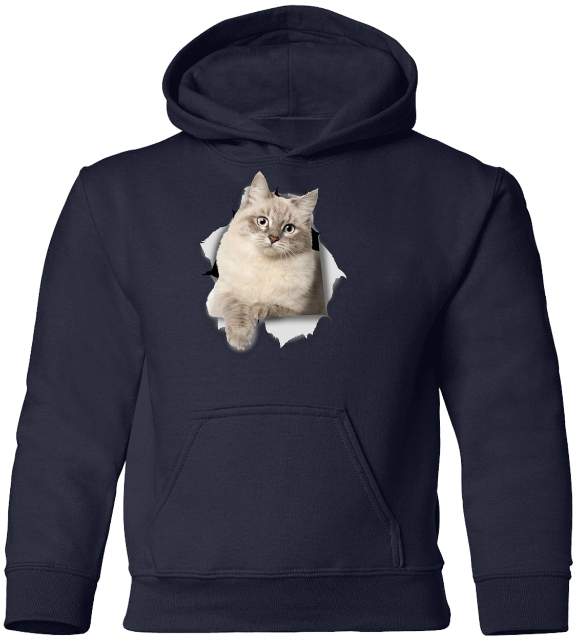 G185B Gildan Youth Pullover Hoodie - Navy