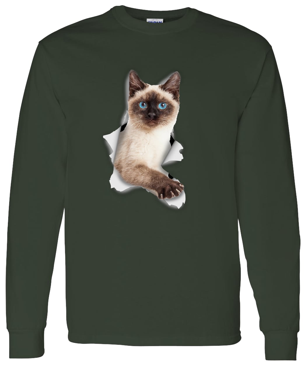 G540 LS T-Shirt 5.3 oz. - Forest Green
