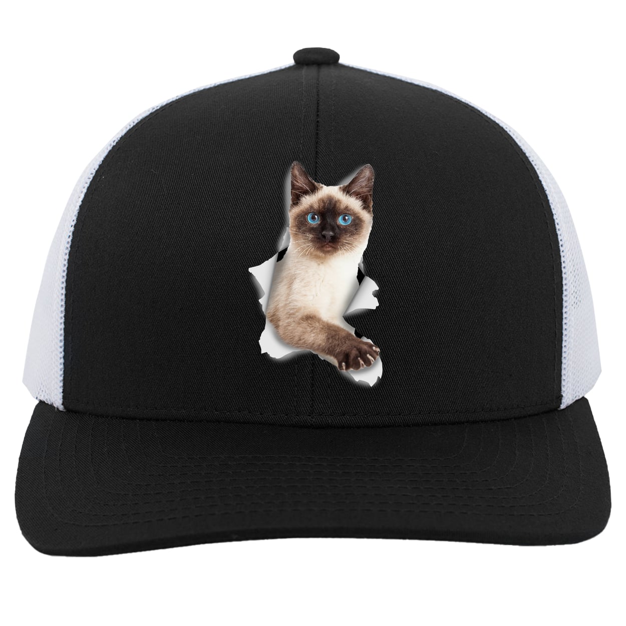 104C Trucker Snap Back - Black/White