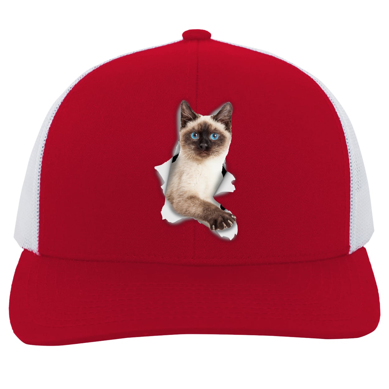 104C Trucker Snap Back - Red/White