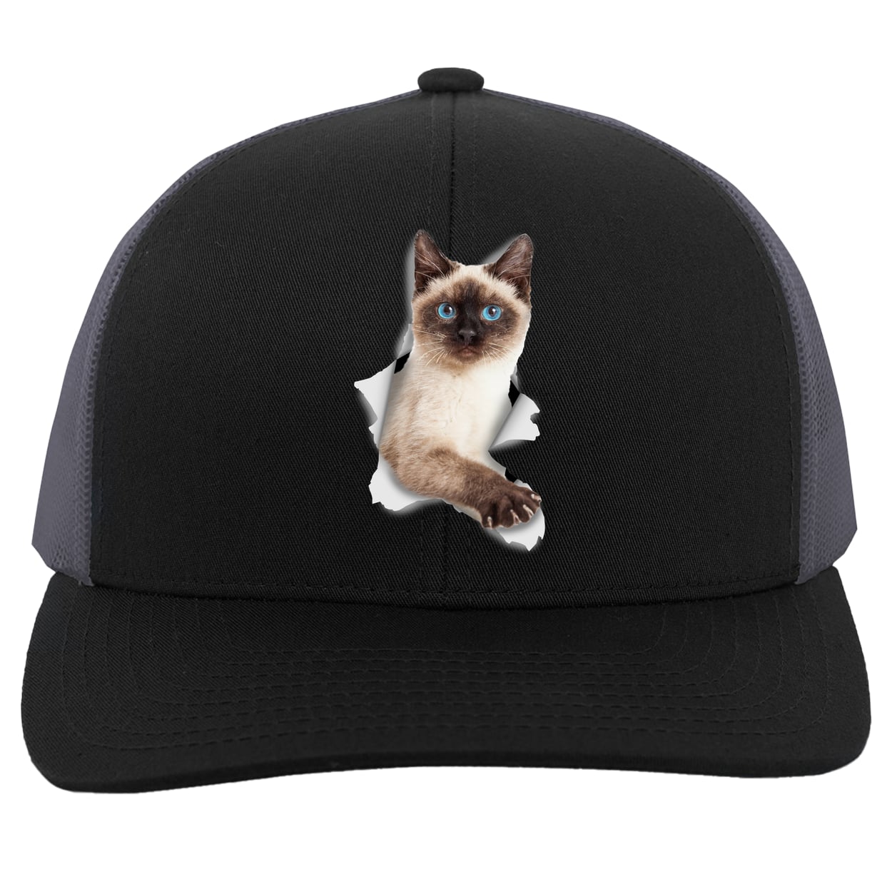 104C Trucker Snap Back - Black/Graphite