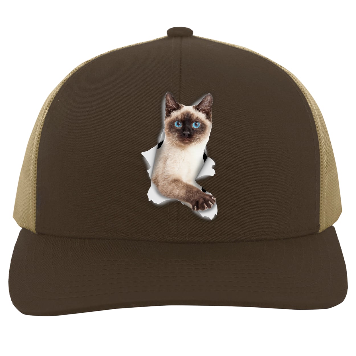 104C Trucker Snap Back - Brown/Khaki
