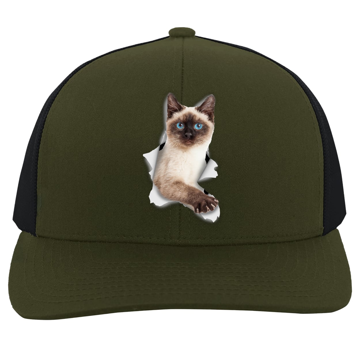 104C Trucker Snap Back - Moss/Charcoal