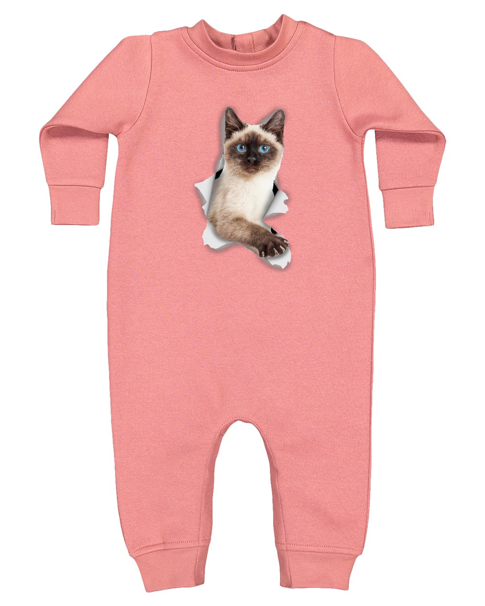 4447 Rabbit Skins Infant Fleece One-Piece Bodysuit - Mauvelous