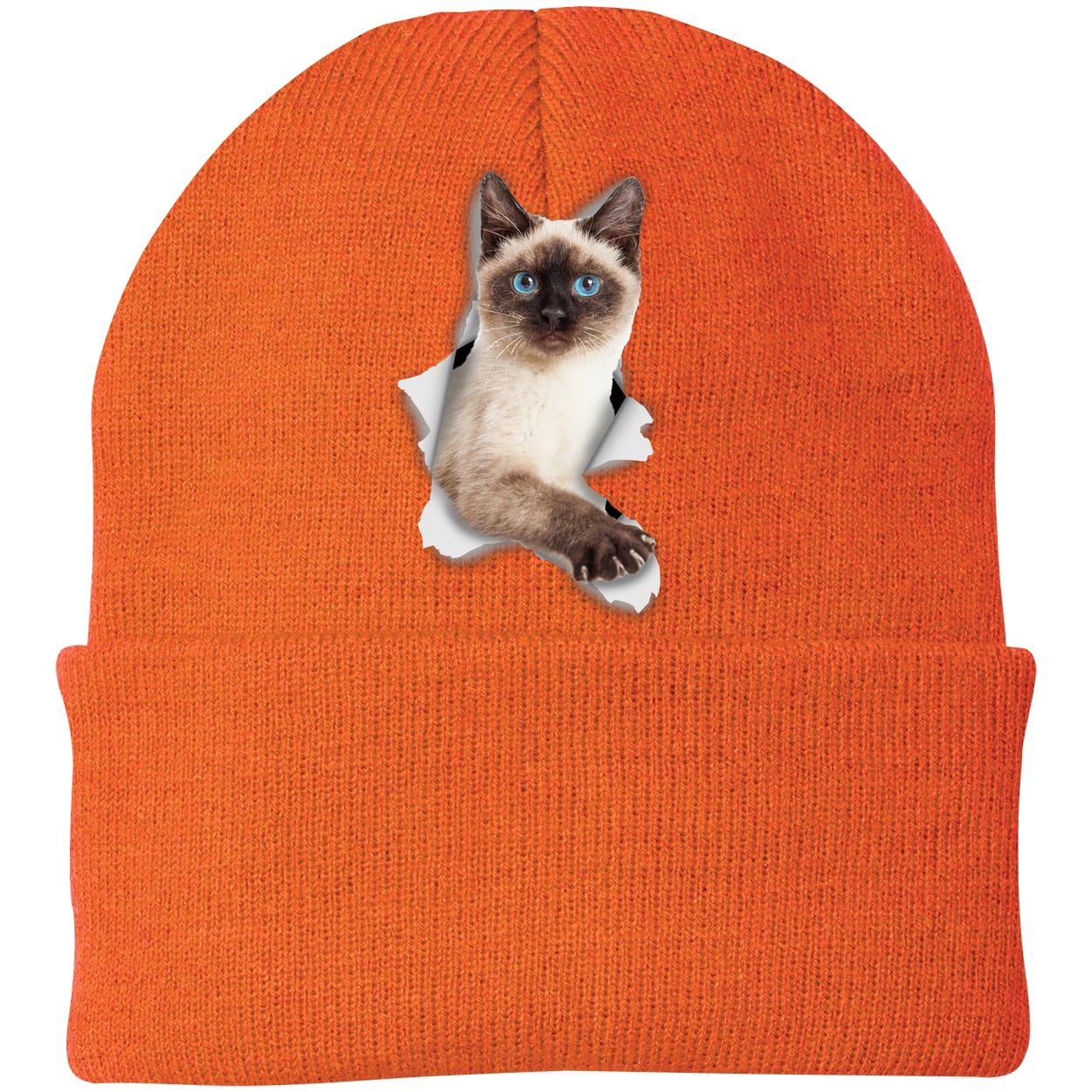 CP90 Port & Company Knit Beanie - Neon Orange