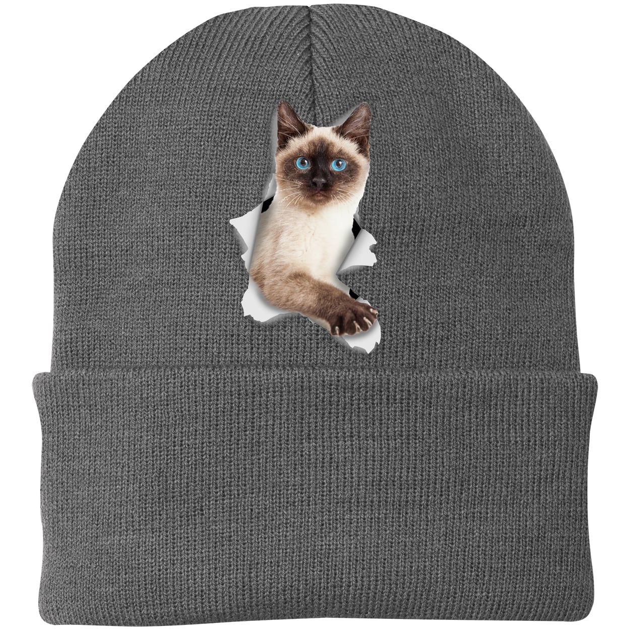 CP90 Port & Company Knit Beanie - Athletic Oxford