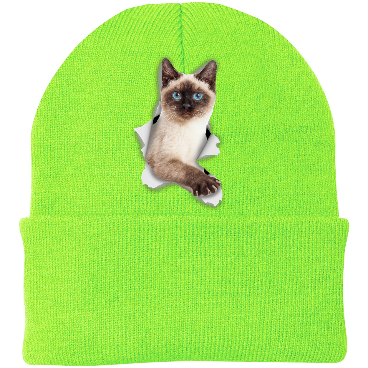 CP90 Port & Company Knit Beanie - Neon Green