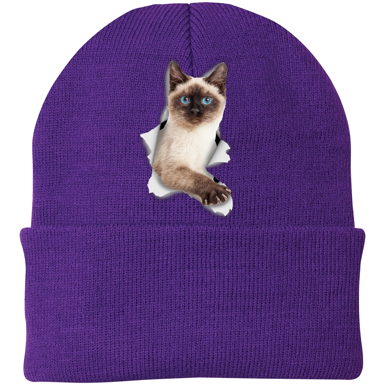 CP90 Port & Company Knit Beanie - Athletic Purple