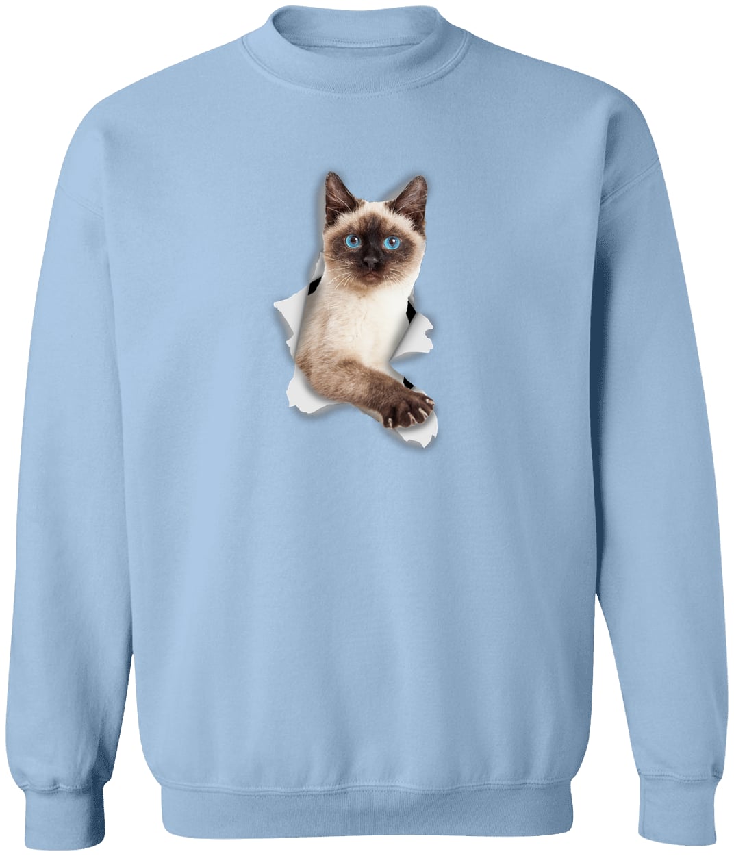 G180 Gildan Crewneck Pullover Sweatshirt - Light Blue