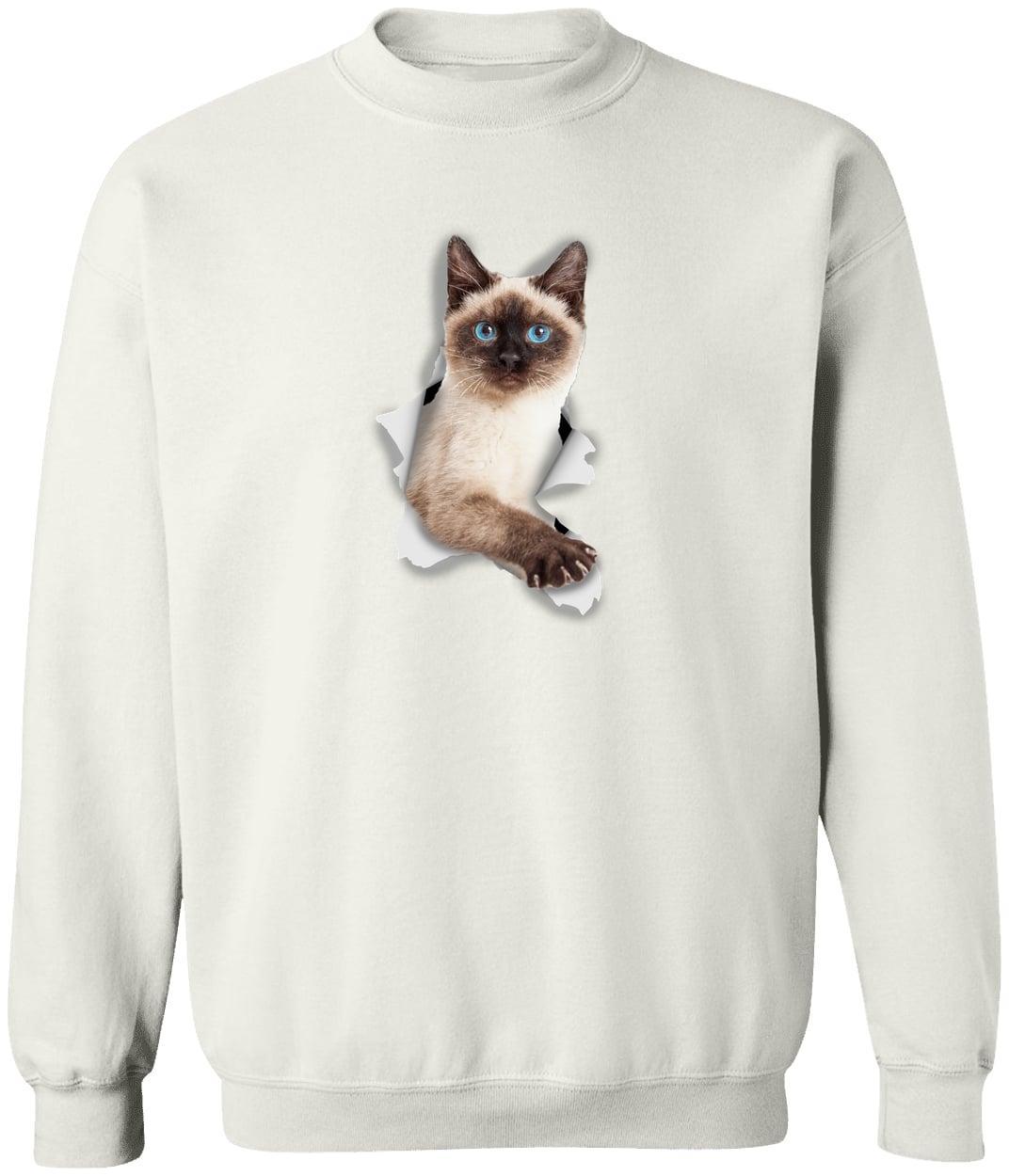 G180 Gildan Crewneck Pullover Sweatshirt - White